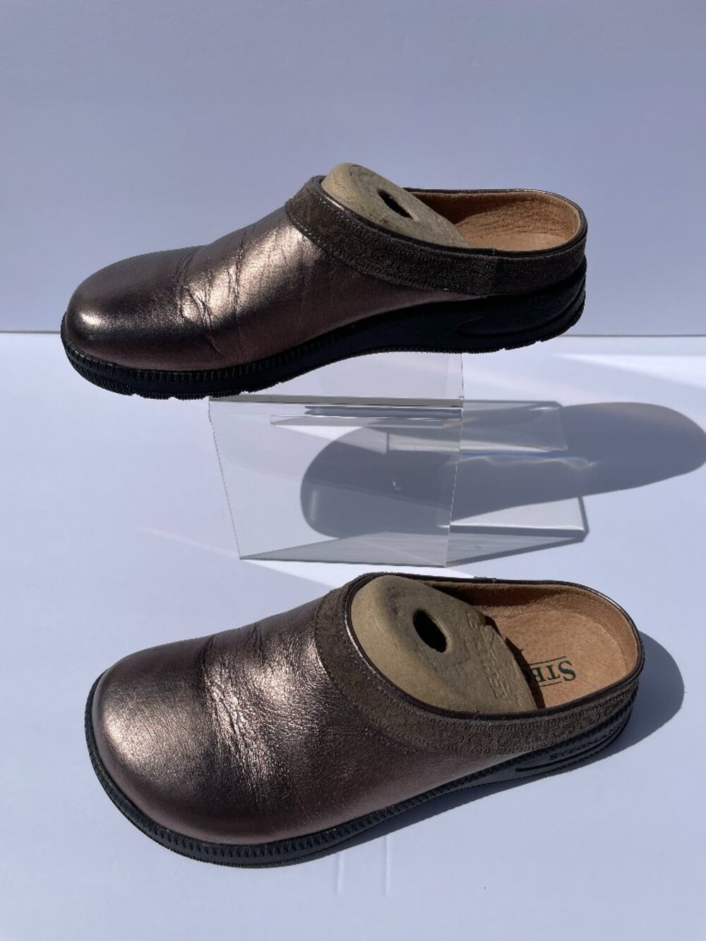 Stegmann, womens GRAZ clogs with sport sole, size: 8, color: copper